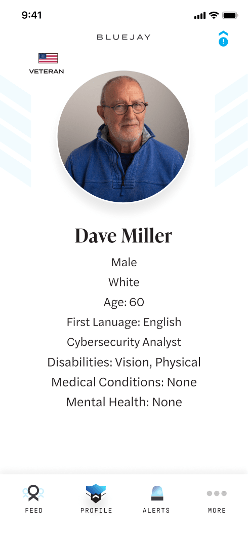 Screenshot of BlueJay dashboard